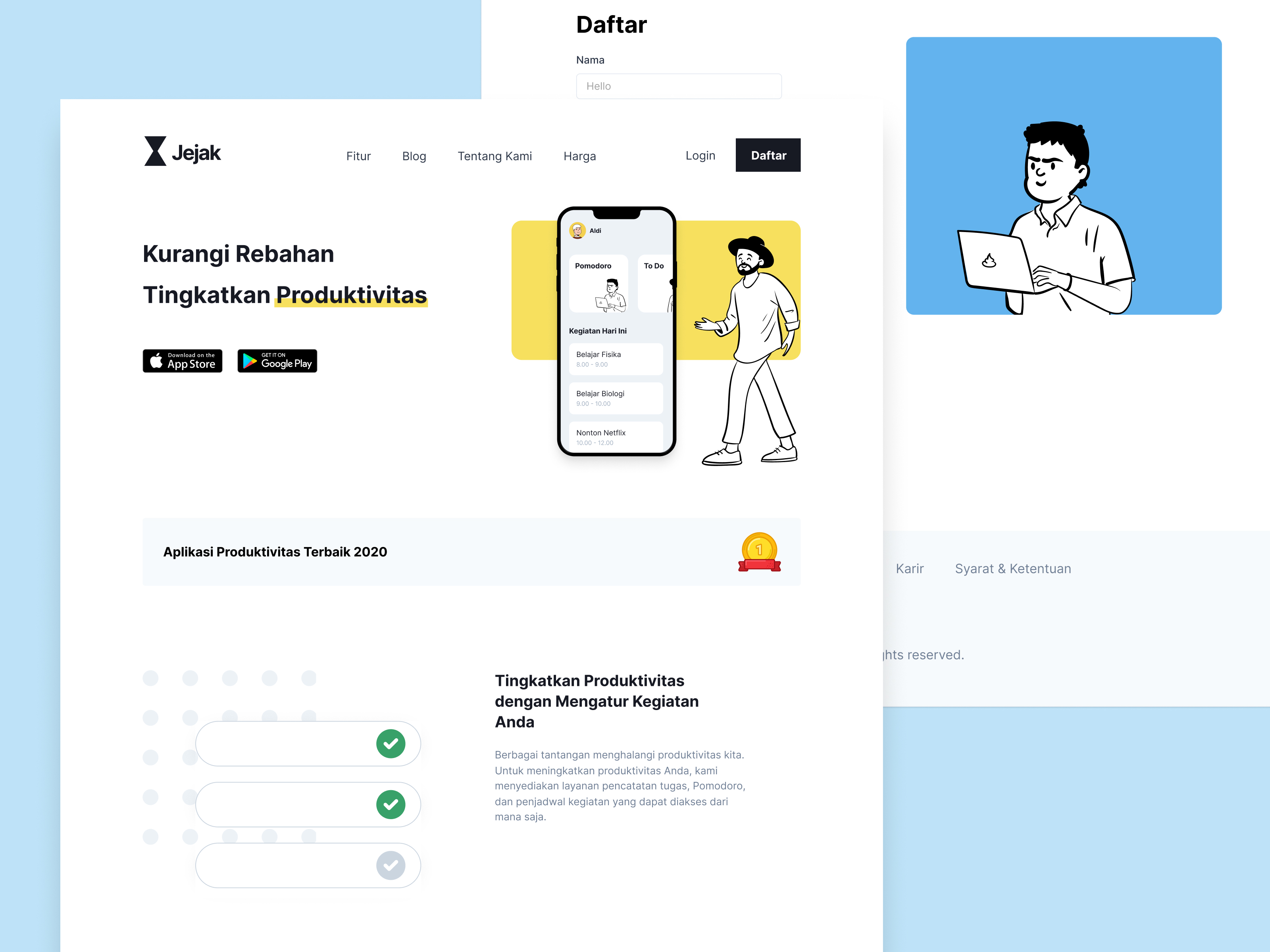 Testimonials Grid Section Website Image